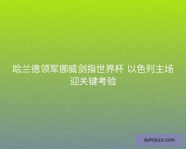哈兰德领军挪威剑指世界杯 以色列主场迎关键考验